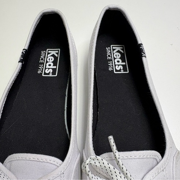 Keds Women’s 7 T-Cup Teacup CVO Pumps White Canvas Mini Sneakers Rubber Outsole - Picture 9 of 11